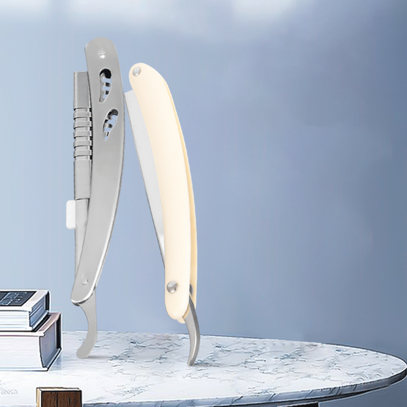 Pemegang Pisau Cukur Lurus Beralun Keluli Tahan Karat Tahan Lama