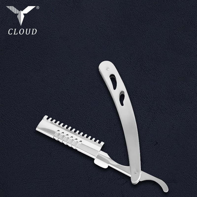 Pemegang Pisau Cukur Lurus Beralun Keluli Tahan Karat Tahan Lama