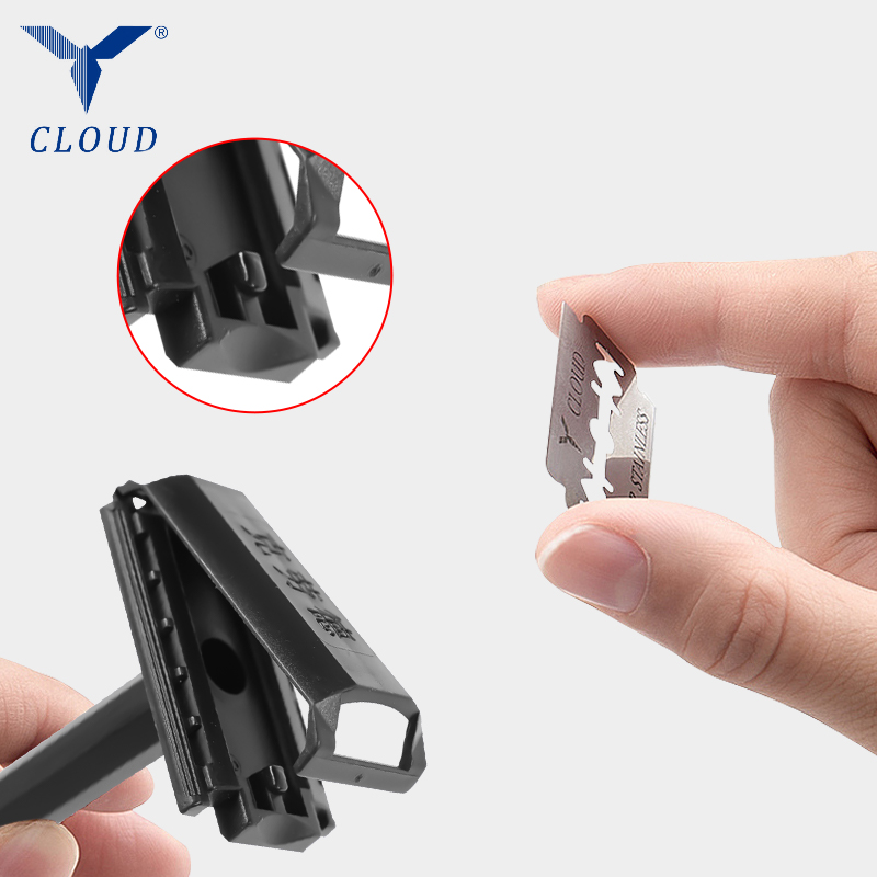 Travel Portable 74 Blade Plastik berbentuk T Pisau Cukur