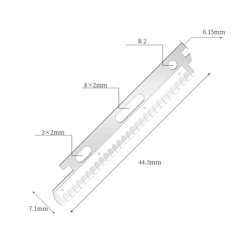 Muka Keluli Tahan Karat Bersalut Nano Dan Pisau Cukur Kening