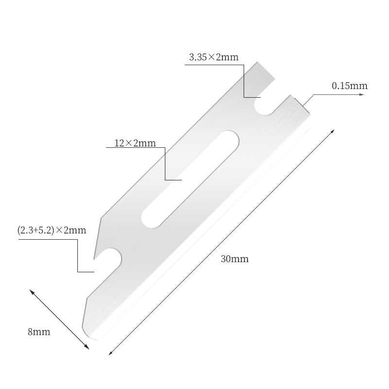 Pisau Cukur Pembentuk Keluli Tahan Karat Ultra-Licin Mudah Alih
