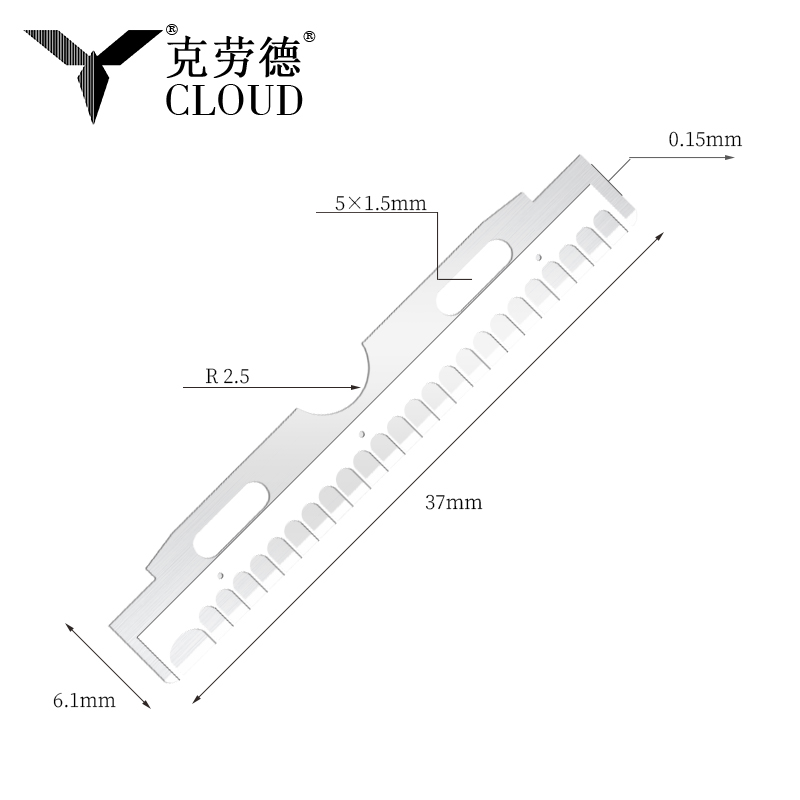 Muka Keluli Tahan Karat Bersalut Nano Dan Pisau Cukur Kening