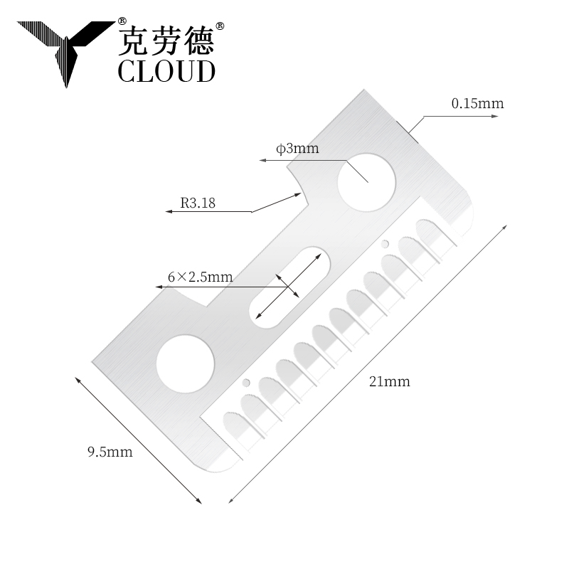 Pisau Cukur Kening Kening Keluli Tahan Karat Satu Sebelah