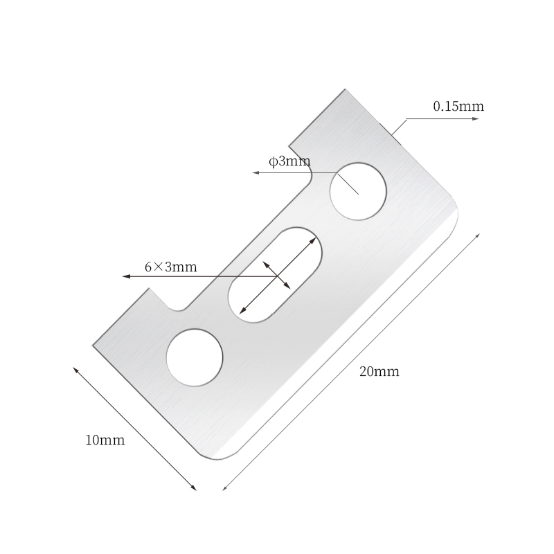 Pisau Cukur Kening Kening Keluli Tahan Karat Satu Sebelah