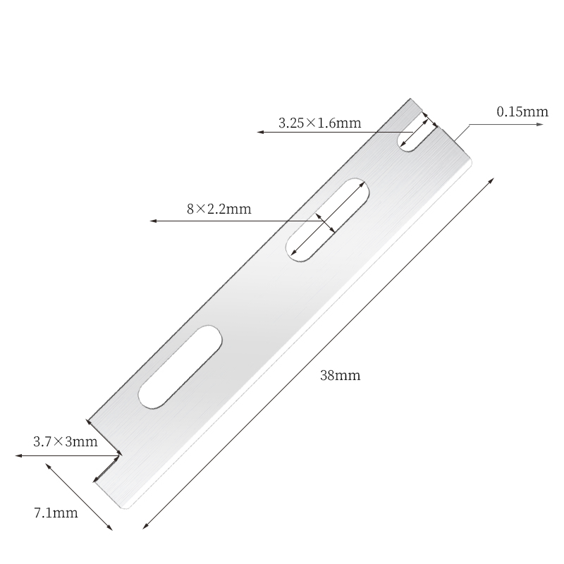 Pisau Cukur Kening Kening Keluli Tahan Karat Berbilang Guna Semula