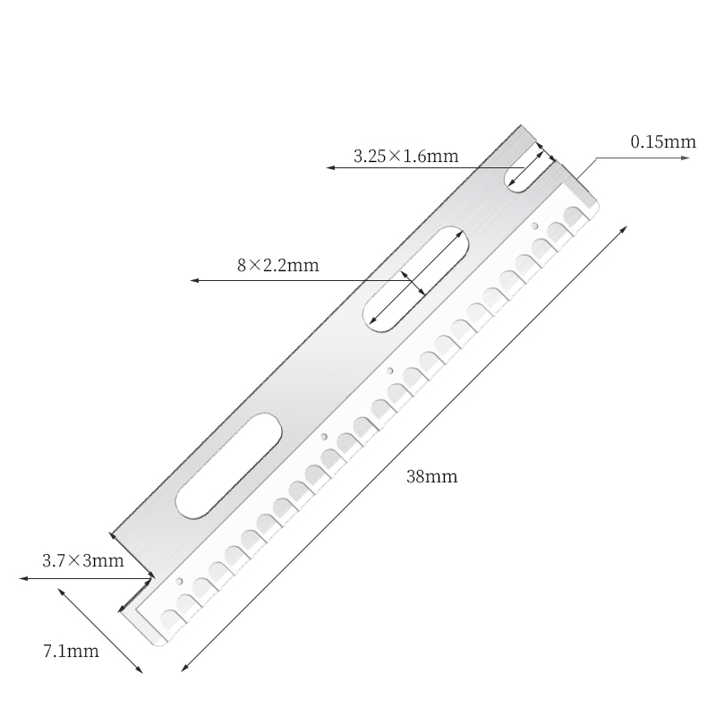 Pisau Cukur Kening Kening Keluli Tahan Karat Berbilang Guna Semula