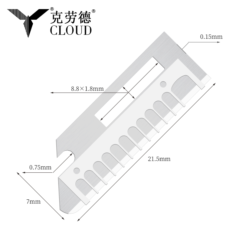 Pisau Pembentuk Kening Kening Ketepatan Ketepatan Keluli Tahan Karat