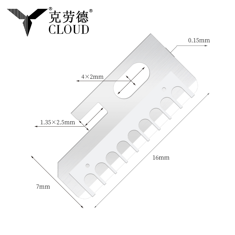 Pisau Pembentuk Kening Kening Ketepatan Ketepatan Keluli Tahan Karat