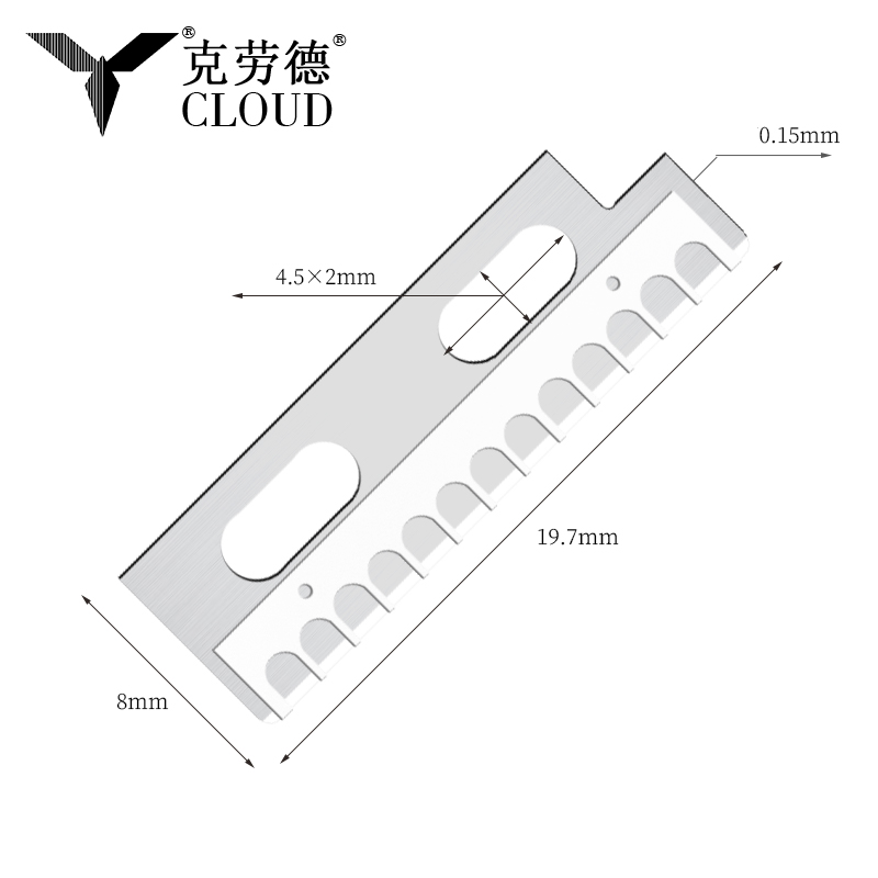 Pisau Pembentuk Kening Kening Ketepatan Ketepatan Keluli Tahan Karat