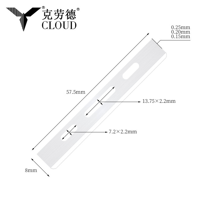 Bilah Pemotong Rambut Satu Tepi Keluli Tahan Karat