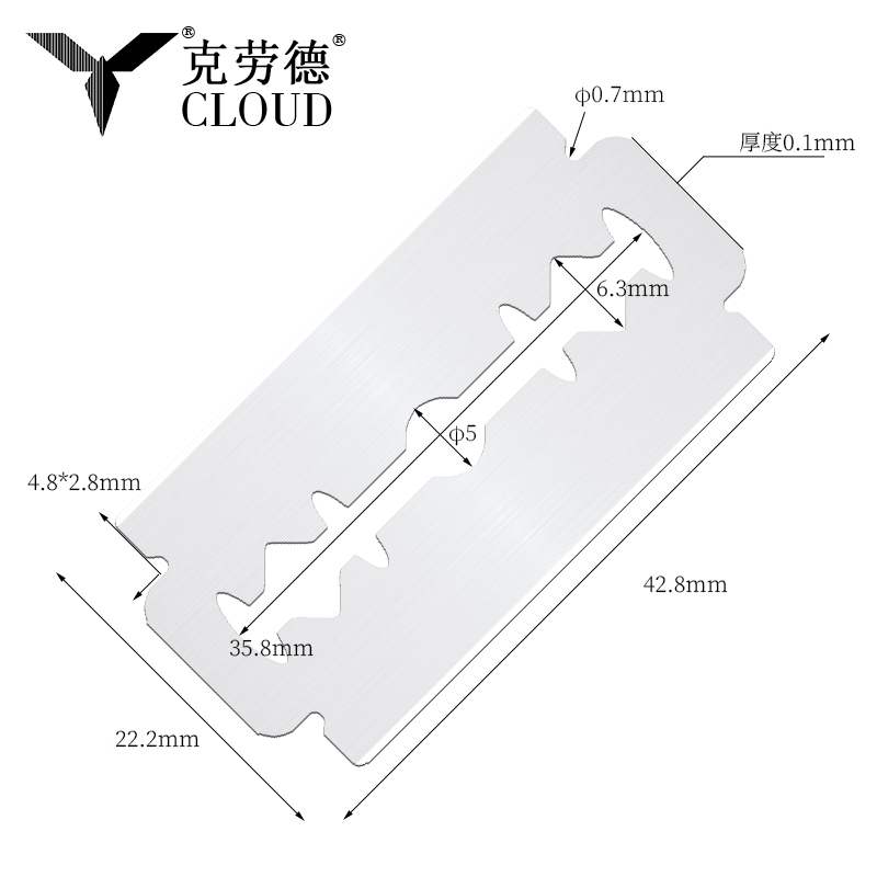 Super Steel 74 Bilah Pisau Cukur Tepi Dua