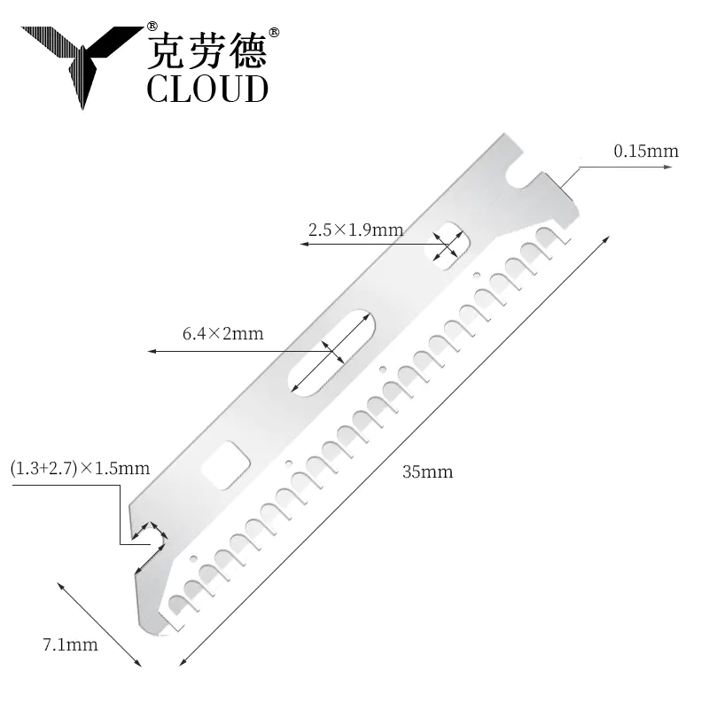 Pisau Cukur Kening Kening Keluli Tahan Karat Berbilang Guna Semula